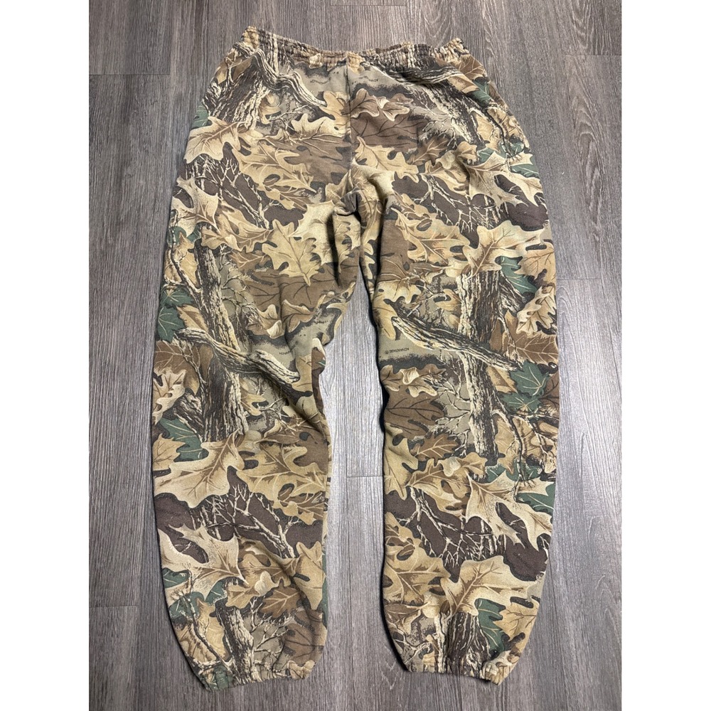 Jerzees Outdoors Advantage Timber Camo Fleece Sweatpants Men 3XL Hunting Joggers